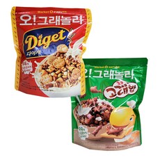 오리온 오!그래놀라 다이제 250g+오그래놀라 초코고래밥 250g 골라담기, 1세트(다이제 1개+초코고래밥 1개), 250g