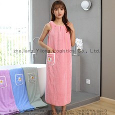 산호벨벳럭셔리샤워가운