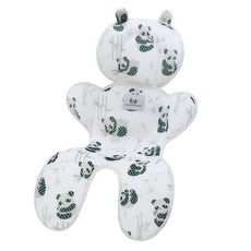 3D 메쉬 유모차 쿠션 패드 여름 시트 라이너 매트 유모차 액세서리, 01 Panda bamboo, 1개