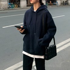 베이직 여성 기모 후드티 무지 티셔츠 맨투맨 긴팔 후드