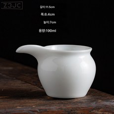 Z3JC 도자기 차누차 여과망 찻잎차칸 필터 쿵푸 다기 액세서리 백자 차포 깔때기, 백자공도배[긴입바다], 1개
