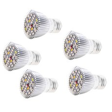 ZLD 5x E27 LED 성장 전구 전체 스펙트럼 램프 온실 야채 실내 야외 식물 성장 도구
