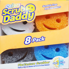 스크럽 대디 스마일 수세미 8개입 + 올림생활 손소독제 티슈 증정