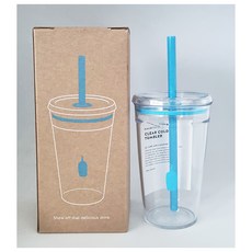 무배 블루보틀 클리어 콜드 텀블러 454ml, 1개