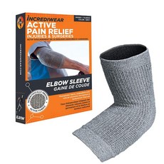 Incrediwear 팔꿈치 슬리브 5컬러, 회색, 1개