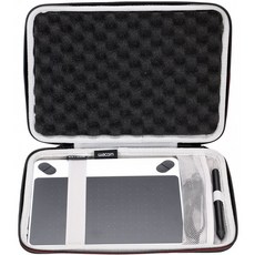 Wacom CTL4100 Intuos 드로잉/아트/코믹/사진 490 시리즈 메시 포켓 장착 소형 디지털 드로잉 및 그래픽 태블릿용 LTGEM 케이, 단일옵션