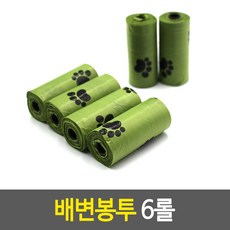 배변봉투세트 배변봉투 6롤, 단품 - 풉백