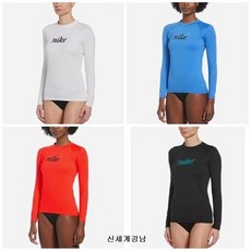 {국내정품} NIKE 나이키스윔 여성 에센셜 빈티지 로고 롱슬리브 래쉬가드/NESSB430-4종 택1