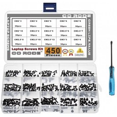 CO-RODE 450pcs M2 M2.5 M3 노트북 컴퓨터 나사 키트 세트 SSD IBM HP Dell Lenovo Samsung Sony Toshiba Gateway Acer 하드
