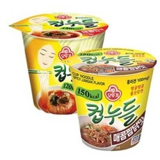 오뚜기 컵누들 매콤찜닭 45.5g 6개 + 컵누들 매콤한맛 37.8g 6개