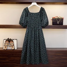 페어리 프렌치 폼 슬리브 쇼 플로랄 드레스 패션 하이 웨이스트 로브 팜므 SUKIENKI NA WESELE DAMSKIE VESTIDOS VERANO 2021 MUJER