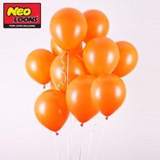 네오텍스 13cm 일반 오렌지 라운드 풍선 100개입 둥근풍선 balloon 일반 주황색 neotex, 상세페이지 참조