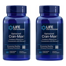 Life Extension Optimized Cran-Max 라이프 익스텐션 옵티마이즈 크랜 맥스 크랜베리 베지캡슐 60정 2팩