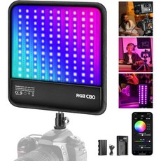 휴대용조명 촬영조명 유투버 간편한 NEWER RGB LED 비디오 라이트 패널 조명 키트 APP2.4G 컨트롤 360° 풀 컬러 접이식 플렉서블 C80 2500K~8500K C, 휴대용조명 촬영조명 유투버 간편한 NEWER RGB L