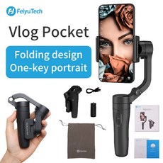 FeiyuTech Vlog 포켓 3 축 핸드 헬드 짐벌 스마트 폰 범용 안정기 Xs Max Xr X 8 S9 S8 액션 Ca|소형 짐벌|, 1개, VLOG Pocket, 단일