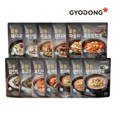 교동 국탕찌개 13종 X3 골라담기(실온), 상품선택:06_버섯들깨탕 500g X3 (실온)