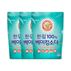 한입 100% 베이킹소다 리필형, 3개, 1kg