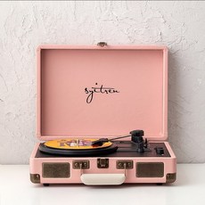레트로 LP 플레이어 멀티 블루투스 턴테이블 핑크