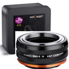 KnF M42-IV PRO 렌즈 어댑터 M42 마운트 렌즈-소니 E 바디_무반사코팅 (뒤캡옵션) M42 Lens to Sony E adapter (E cap option), M42-E 어댑터 - xtremerav-m4