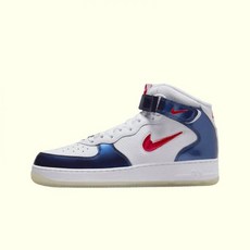 나이키 에어포스 1 미드 QS 유니버시티 레드 앤 미드나잇 네이비 Nike Air Force 1 Mid QS University Red and Midnight Navy