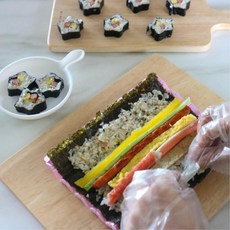 소풍 도시락꾸미기 예쁜 별모양 김밥만드는 매트 김밥발 / 튼튼한, 옐로우, 1개