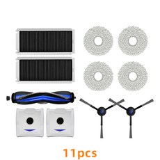 호환 Ecovacs Debot N30 전문 로봇 청소기 메인 브러시 + 사이드 브러시 + 대걸레 천 + 필터 + 집진 봉투 부품