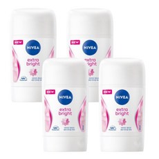 니베아 데오드란트 스틱 엑스트라 브라이트, 50ml, 4개