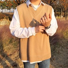 남자옆트임니트조끼