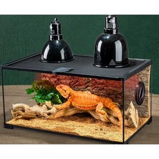소형 도마뱀 사육장 유리케이스 애완용 고슴도치 곤충 부화기 파충류 사육박스, JK07 (30x30x20cm), 1개
