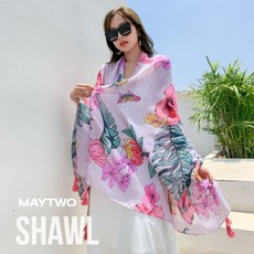 메이비치수영복  메이투 숄 여성용 감성 디자인 수영복 비키니 커버 커버업 비치웨어 