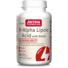 재로우 R-알파 리포익 애시드 + 바이오틴 캡슐 비건, 60개입, 1개, 60개