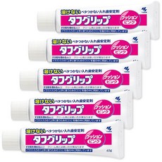 터프 그립 65g 쿠션 의치 고정 부착제 코렉트 안정제, 65ml, 5개