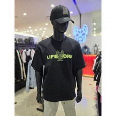 라이프워크 네온 사이드지퍼 반팔 티셔츠 LW232TS624 백화점 아울렛 (3951550)