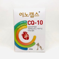 이노캡스 CQ-10 반려견 반려묘 심장보조제 60캡슐 영양제, 1개 - 묘견서