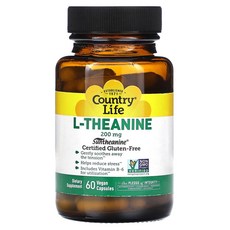 컨트리라이프 L-테아닌 200mg 베지캡슐 60정, 3개
