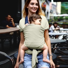 쌍둥이 아기띠 앞뒤 장착 신생아 슬링 시트 육아 용품 아기 돌보기 사계절, E. 라이트 그린