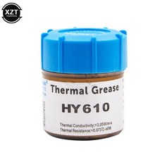 Hy610 20g 프로세서 cpu 쿨러 냉각 팬 열 그리스 화합물 골든 히트 싱크 전도성 석고 붙여 넣기, 한개옵션0
