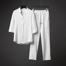 KP HERO CO LTD 1+1 남성 쿨링 캐주얼 2종 세트 반팔 투피스 남자 남자운동복세트 남자 체육복 셋트
