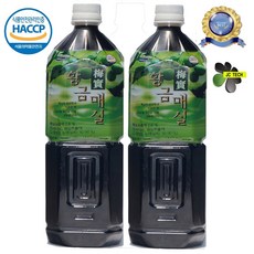 황금매실, 2개, 1500ml, 2개