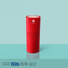 [리뷰이벤트/FDA등록] 보보이문센 M-003R 차량용 미니공기청정기 편백나무필터 레드