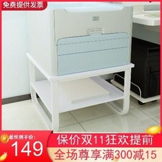 프린터선반 중국 신모델 심플 랜딩 오피스 프린터 선반 대여 테이블 거실 작은 냉장고, 01 ULD8003A 화이트홀더+라이트호두, 01 이층