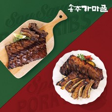 송추가마골 양념 등갈비구이 800g 2팩(2종 택1), 옵션:매콤 800g x 2팩, 2개