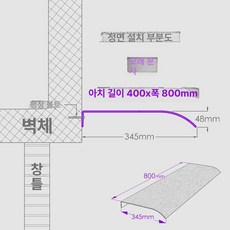 아크릴 처마 캐노피 빗물차단 썬가드 비막이 카페, 400x800 무광 수직설치