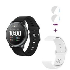 （YOUPINO12） 20-12 Xiaomi youpin haylou ls05 relógio inteligente solar esporte metal caso redondo mo, 흰색 추가