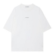아크네 스튜디오 20FW 남성 로고 반팔 티셔츠 화이트 FN-MN-TSHI000245 BL0198-183