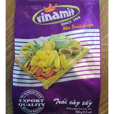 비나밋 믹스푸룻칩 Vinamit MIX Fruit Chips 100g WORLDFOOD, 1개