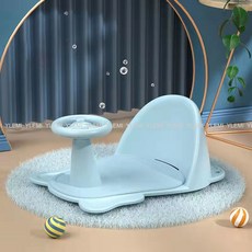캠핑 피크닉 글램핑 휴대용 주니어 베이비 유아 아기 아가 욕실 샤워 목욕 의자 체어 벤치, 블루