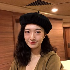 여성베레모 헌팅캡 베레모 모자 여성 가을 겨울 야생 캐주얼 순수한 색 베
