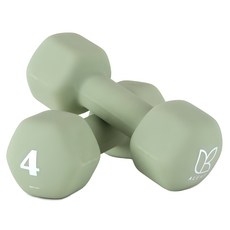 ALEAF 橡膠啞鈴, 4kg, 2個