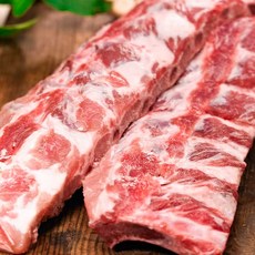 미국산 냉동 등갈비 쪽갈비 2kg 내외 로인립 폭립 바베큐립, 1kg, 2개